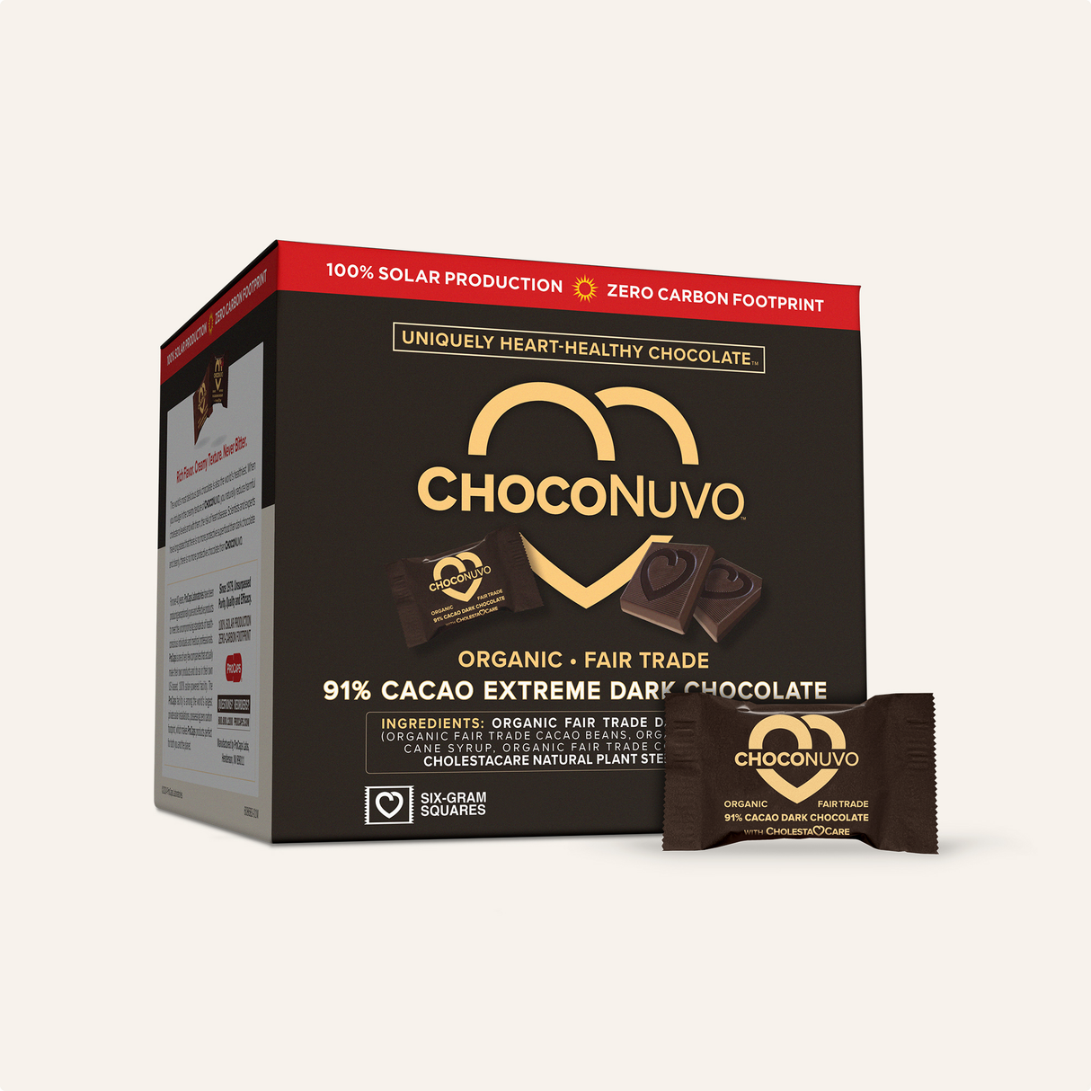 ChocoNuvo™ 91% Cacao Extreme Dark Chocolate
