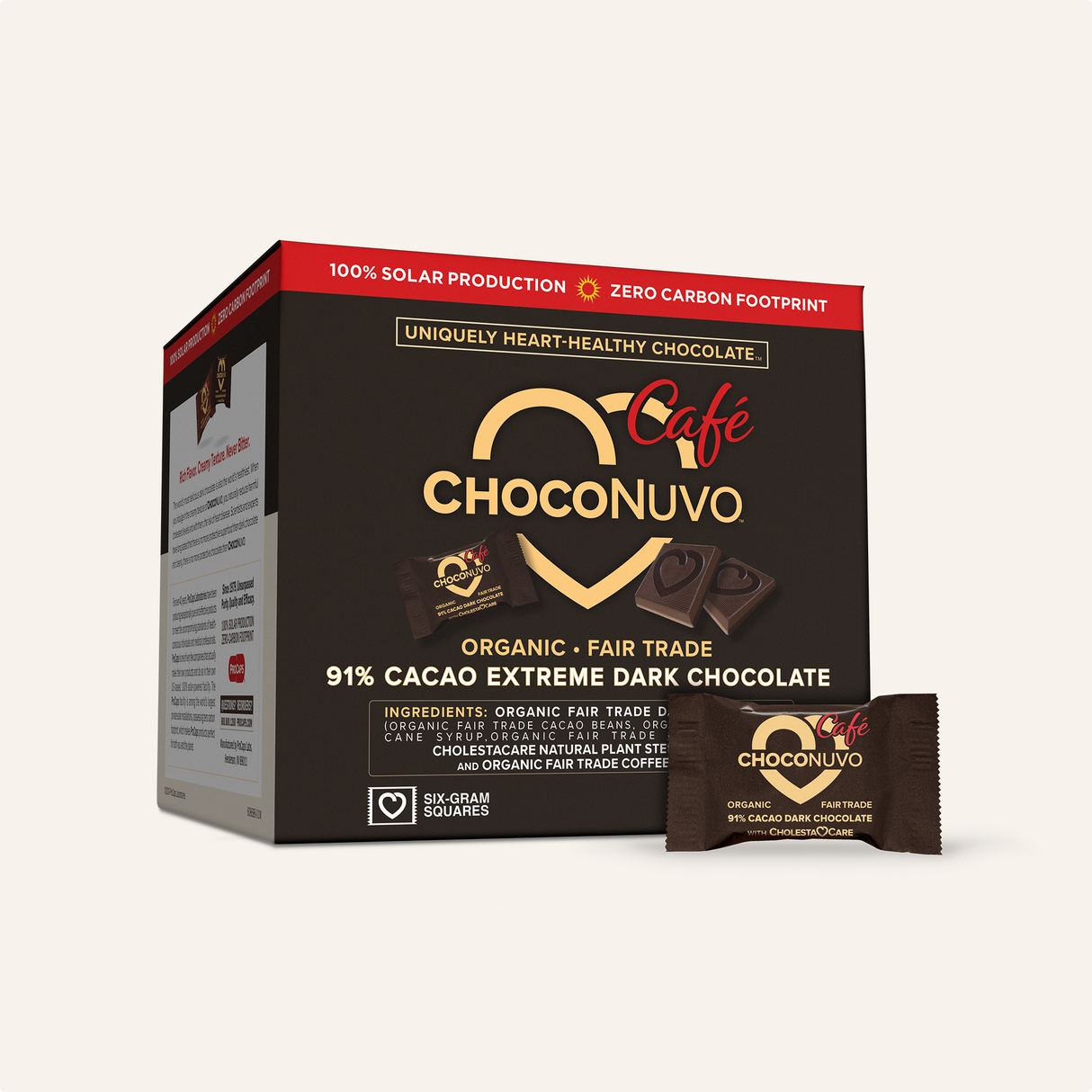 ChocoNuvo™ Café 91% Cacao Extreme Dark Chocolate