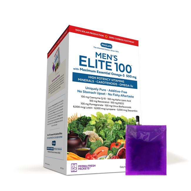Multivitamin - Men's Elite 100™ with Maximum Essential Omega-3 500 mg