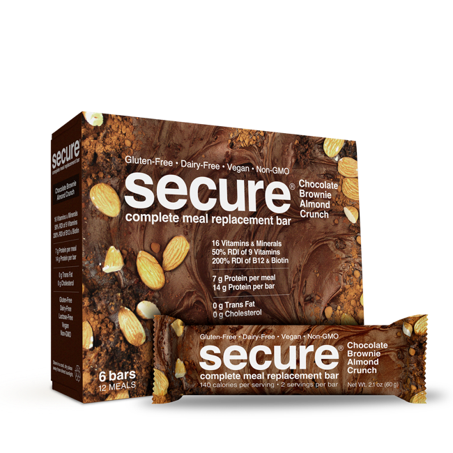 Secure® Bars 60g - Chocolate Brownie Almond Crunch
