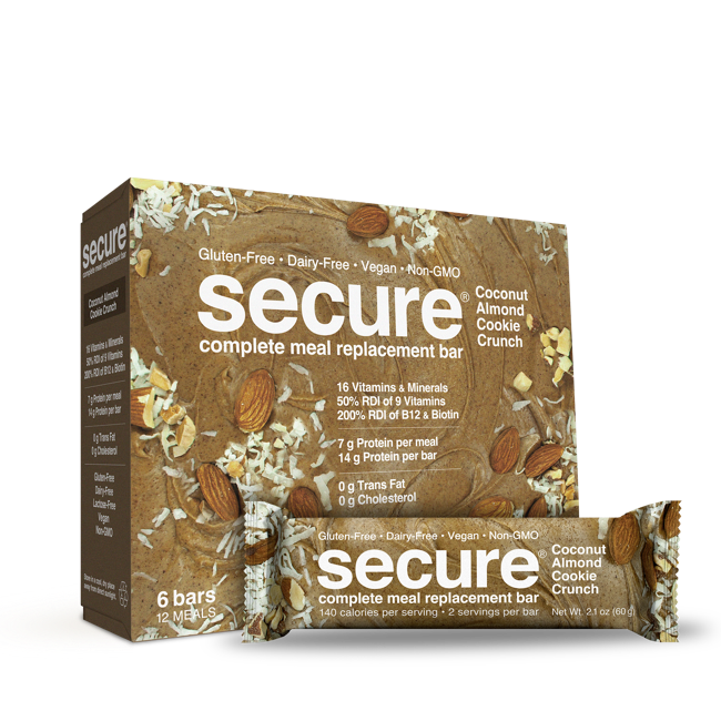 Secure® Bars 60g - Coconut Almond Cookie Crunch