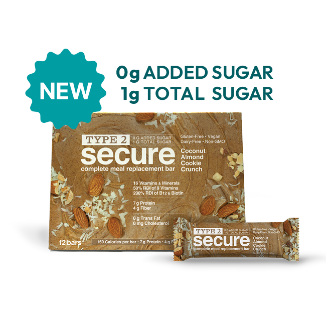 Type 2 Secure® Bars 30g - Coconut Almond Cookie Crunch