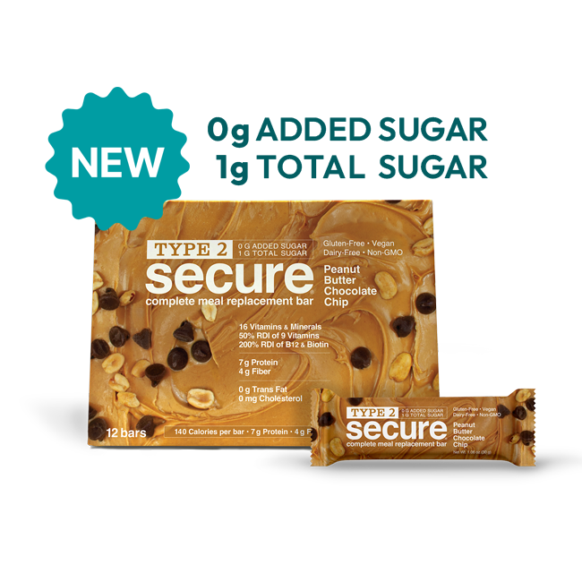 Type 2 Secure® Bars 30g - Peanut Butter Chocolate Chip