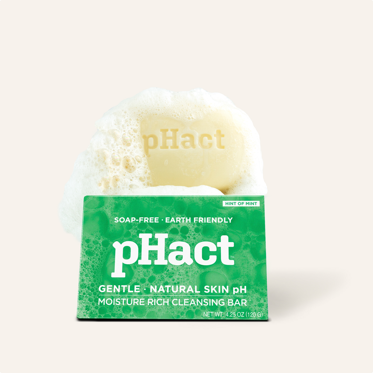 pHact™ Moisture-Rich, Soap-Free Cleansing Bar - Hint of Mint